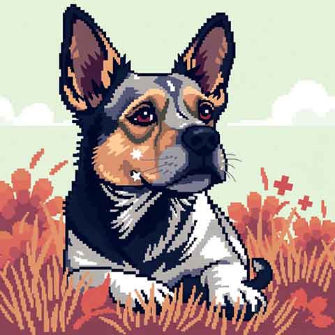 Preview for Pixel-art-dog-flowers-aiold-template-6bcd8