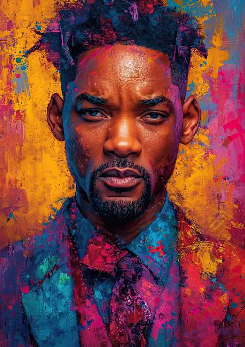 Preview for Vibrant-portrait-of-a-man-celebrities-template-d7a11