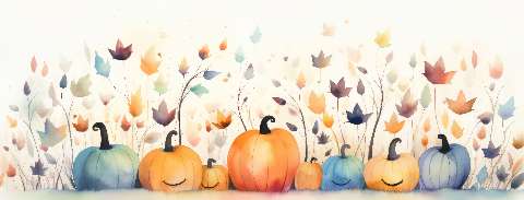 Preview for Autumn-pumpkins-watercolor-halloween-social-template-6ce1f