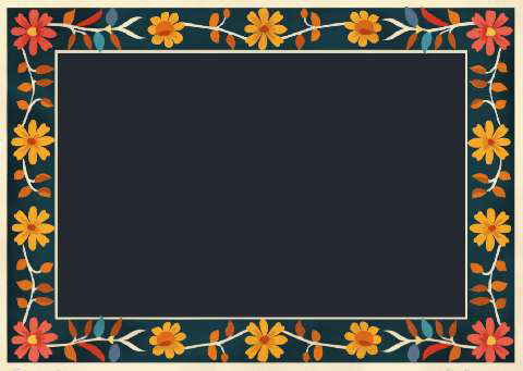 Preview for Floral-frame-template-design-flower-frame-49a74