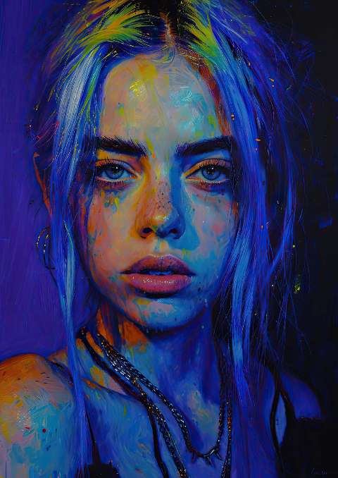 Preview for Vibrant-portrait-young-woman-celebrities-template-72d17