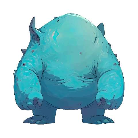 Preview for Blue-fantasy-creature-illustration-large-monster-template-9248f