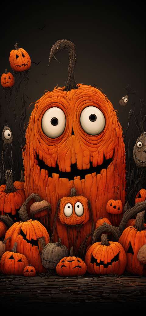 Preview for Halloween-pumpkin-illustration-halloween-phone-template-b6e1c