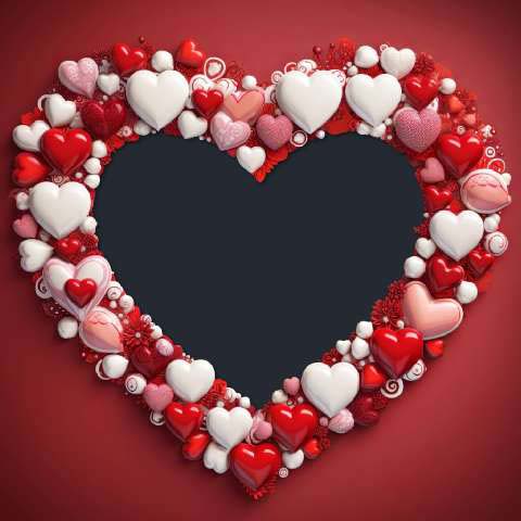 Preview for Valentines-day-heart-frame-love-frame-template-f1413