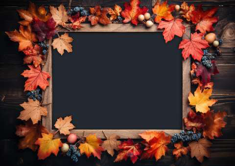 Preview for Autumn-leaves-frame-fall-frame-template-77b9c