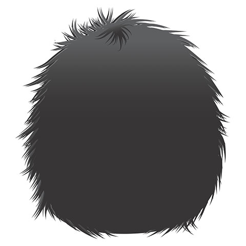 Preview for Black-furry-circle-icon-emoji-body-template-dd587