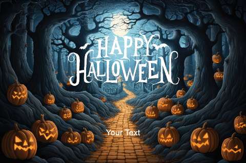 Preview for Halloween-spooky-pathway-template-25c3d