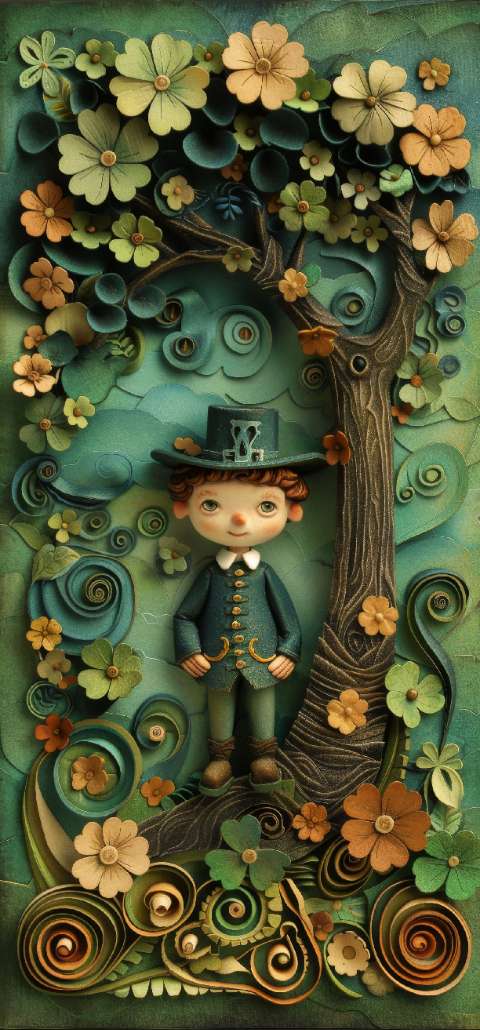 Preview for Quilled-leprechaun-art-st-patricks-template-79d5f