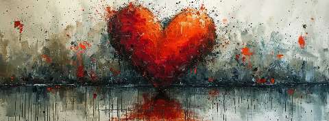 Preview for Abstract-red-heart-art-valentines-facebook-template-aa976