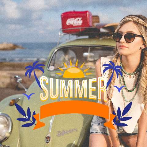 Preview for Summer-road-trip-essentials-instagram-post-template-6edcd