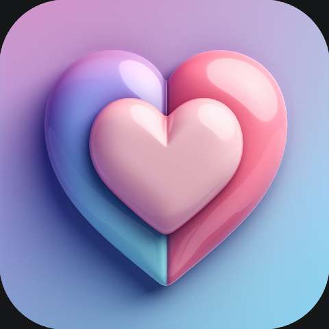 Preview for 3d-heart-icon-love-app-template-44eb6