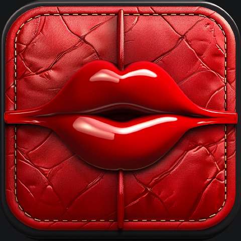 Preview for Red Lips Icon Design Template