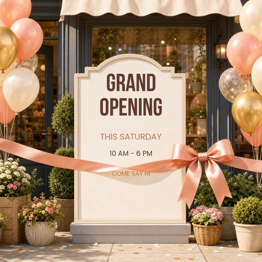 Preview for Grand Opening Instagram Post Template
