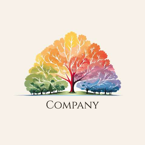 Preview for Rainbow-tree-company-logo-logo-tree-template-6a37e