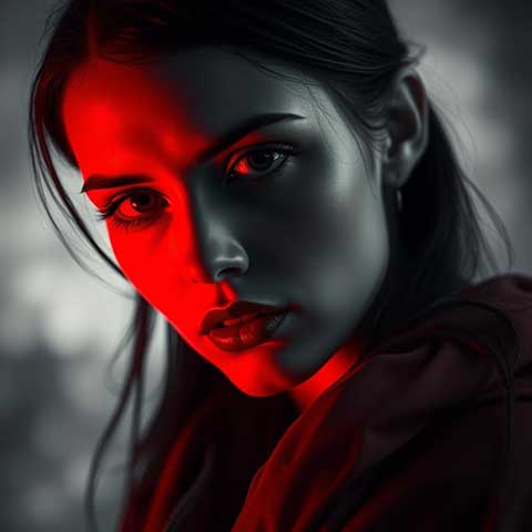 Preview for Mysterious-woman-portrait-aiphotography-template-a7f67
