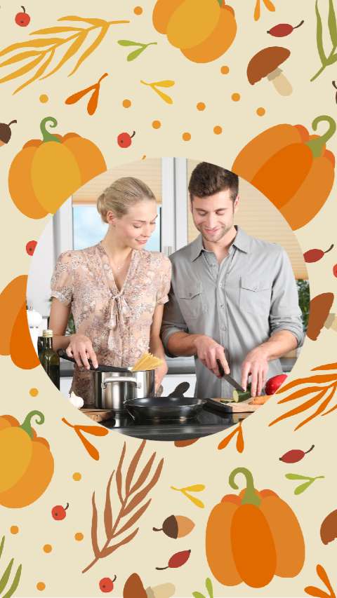 Preview for Couple-cooking-autumn-kitchen-thanksgiving-story-template-46d76