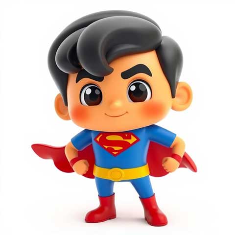 Preview for Chibi-superman-figurine-aiemojicharacters-template-15646