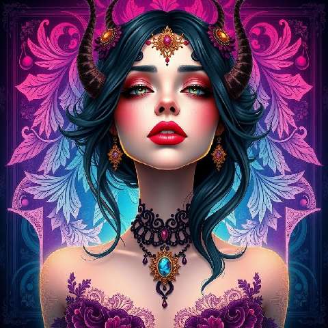Preview for Mystical-female-portrait-art-aistylized-template-9a92b