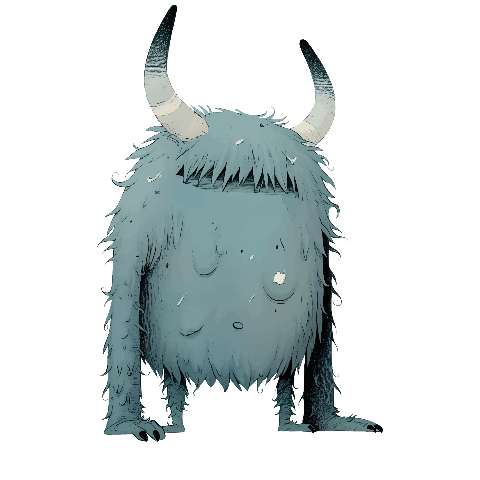 Preview for Blue-furry-monster-illustration-large-monster-template-7fc9d