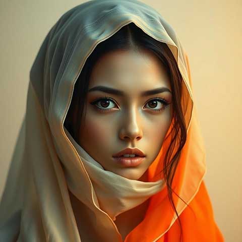 Preview for Woman-in-headscarf-portrait-aiphotography-template-fc142