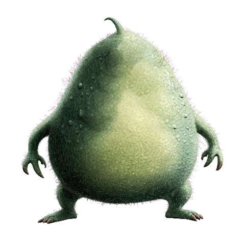 Preview for Green-furry-creature-illustration-fruit-monster-template-6f9da