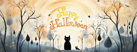 Preview for Halloween-cat-illustration-halloween-social-template-834de