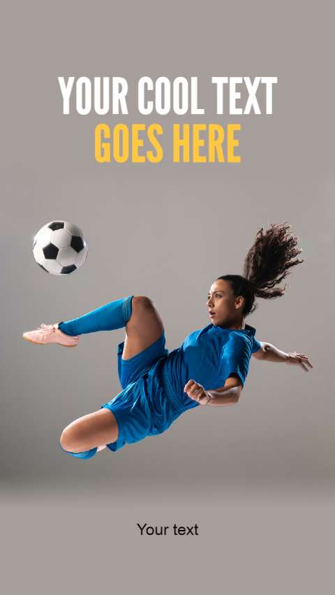 Preview for Female-soccer-player-action-template-d813f