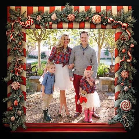 Preview for Family-christmas-photo-idea-christmas-frame-template-c3626