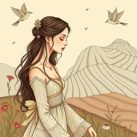 Preview for Serene-mountain-landscape-illustration-aiartstyle-template-100fb