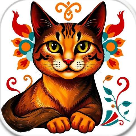 Preview for Orange-cat-illustration-aiappiconstyle-template-09d23