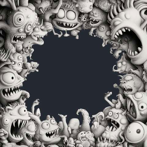 Preview for Grotesque-monster-frame-template-1f1fd