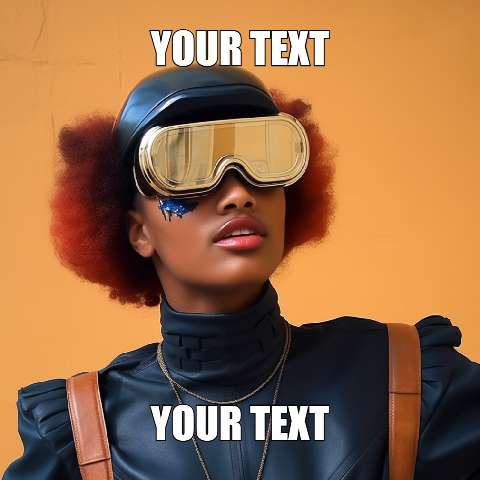 Preview for Futuristic-woman-portrait-meme-human-template-e5499