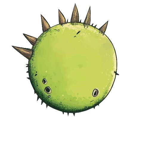 Preview for Spiky-green-creature-illustration-monster-torso-template-bbd81