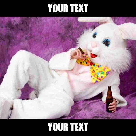 Preview for Relaxed-easter-bunny-beer-easter-meme-template-ef9bc