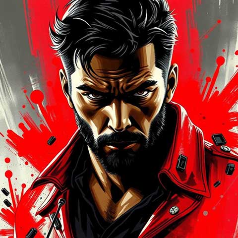 Preview for Menacing-character-art-aicartoon-template-7621a