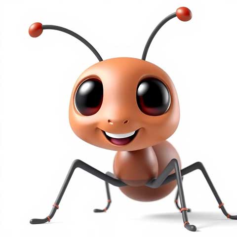 Preview for Cartoon-ant-illustration-aiemojianimals-template-e8ed2