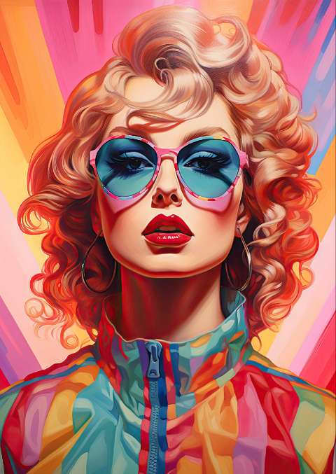 Preview for Vibrant-woman-portrait-taylor-swift-template-2cf97