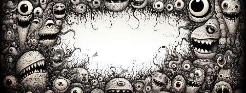 Preview for Monster-frame-artwork-halloween-social-template-f40e8