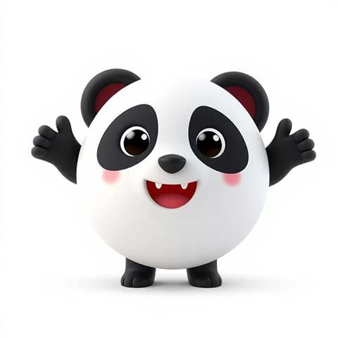 Preview for Cartoon-panda-character-design-aiemojianimals-template-6b656