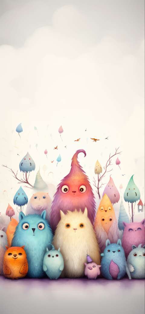 Preview for Whimsical-cartoon-creatures-halloween-phone-template-91a75