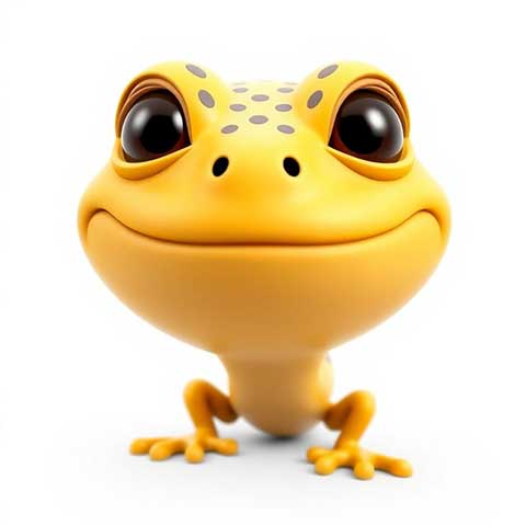 Preview for Yellow-frog-figurine-aiemojianimals-template-5a42a