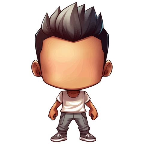 Preview for Cartoon-character-illustration-emoji-human-template-d7591