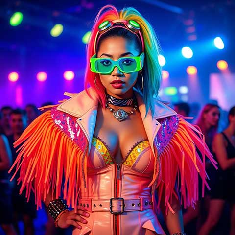 Preview for Vibrant Nightclub Fashion Design Template