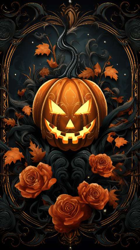 Preview for Halloween-pumpkin-with-roses-halloween-story-template-1f679