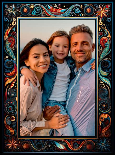 Preview for Happy-family-portrait-template-christmas-frame-fb4cf