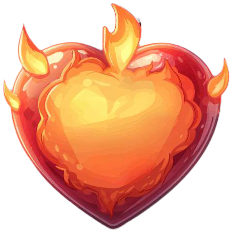 Preview for Blazing-heart-icon-heart-emoji-template-cafa5