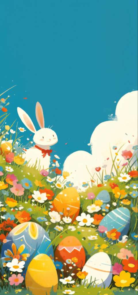 Preview for Easter Egg Hunt Scene Template