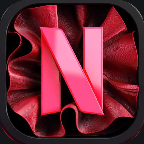 Preview for Netflix App Icon Design Template