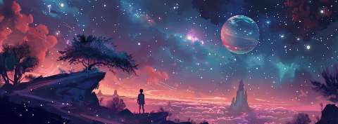 Preview for Cosmic Landscape Astrophotography Cover Template