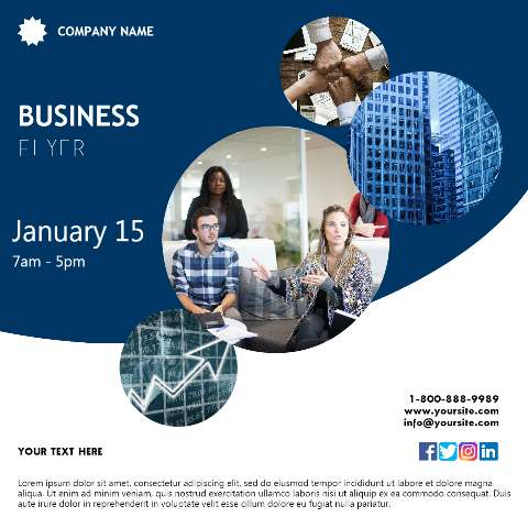 Preview for Business-flyer-template-square-55d1a